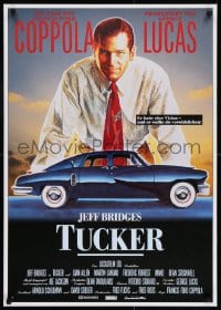 6p119 TUCKER: THE MAN & HIS DREAM German 1989 Francis Ford Coppola, different art of Jeff Bridges!