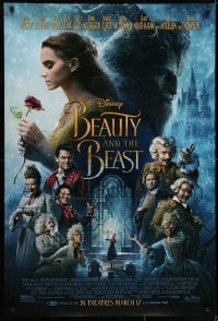 6r084 BEAUTY & THE BEAST advance DS 1sh 2017 Walt Disney, Emma Watson, Dan Stevens and top cast!