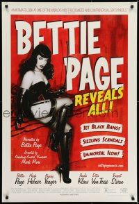 6r096 BETTIE PAGE REVEALS ALL DS 1sh 2012 great artwork of the sexiest star by Olivia De Berardinis!