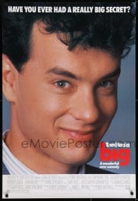 6r098 BIG 1sh 1988 great close-up of Tom Hanks who has a really big secret!