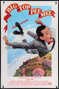 6r099 BIG TOP PEE-WEE 1sh 1988 Paul Reubens is a hero, lover & legend, Barry E. Jackson art!