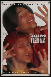 6r101 BILL & TED'S BOGUS JOURNEY style A teaser DS 1sh 1991 Keanu Reeves & Alex Winter, pressed hams