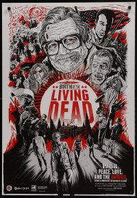 6r104 BIRTH OF THE LIVING DEAD 1sh 2013 wonderful art of George Romero & zombies by Gary Pullin!