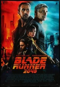 6r110 BLADE RUNNER 2049 int'l advance DS 1sh 2017 more colorful montage image of Ford and Gosling!