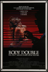 6r121 BODY DOUBLE style A 1sh 1985 Brian De Palma, Melanie Griffith, voyeur watches sexy woman!