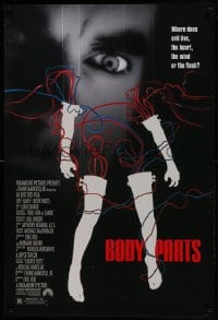 6r123 BODY PARTS DS 1sh 1991 where does evil live, the heart, the mind, or the flesh?