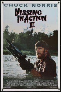 6r131 BRADDOCK: MISSING IN ACTION III int'l 1sh 1988 great image of Chuck Norris w/ M-60 machine gun