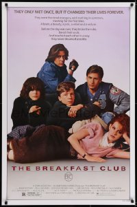 6r135 BREAKFAST CLUB 1sh 1985 John Hughes, Estevez, Molly Ringwald, Judd Nelson, cult classic!