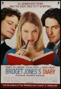 6r139 BRIDGET JONES'S DIARY DS 1sh 2001 Renee Zellweger, Hugh Grant, Colin Firth!