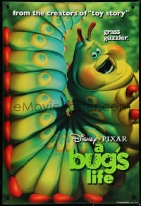 6r151 BUG'S LIFE teaser DS 1sh 1998 Walt Disney, Pixar CG cartoon, giant caterpillar!