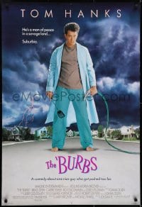 6r152 BURBS DS 1sh 1989 best Tom Hanks image, a man of peace in a savage land, suburbia!