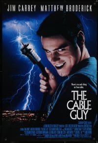 6r154 CABLE GUY DS 1sh 1996 Jim Carrey, Matthew Broderick, directed by Ben Stiller!