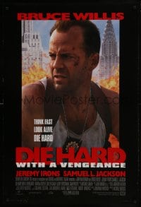 6r253 DIE HARD WITH A VENGEANCE style B DS 1sh 1995 Bruce Willis, Jeremy Irons, Samuel L. Jackson