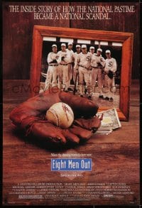 6r275 EIGHT MEN OUT 1sh 1988 John Sayles, John Cusack, Chicago Black Sox, baseball!