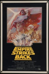 6r279 EMPIRE STRIKES BACK studio style 1sh R1981 George Lucas sci-fi classic, artwork by Tom Jung!