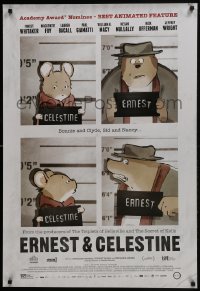 6r284 ERNEST & CELESTINE 1sh 2013 cute cartoon about a mouse and a bear, great image!