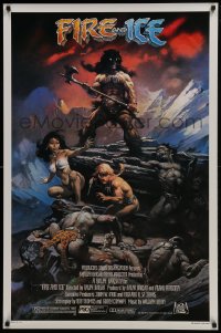 6r311 FIRE & ICE 1sh 1983 Ralph Bakshi & Frank Frazetta fantasy feature cartoon!