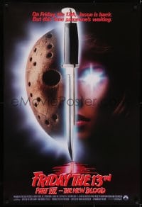 6r326 FRIDAY THE 13th PART VII int'l 1sh 1988 Jason is back, but someone's waiting, slasher horror!