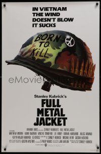 6r329 FULL METAL JACKET int'l 1sh 1987 Stanley Kubrick Vietnam War movie, Philip Castle art!