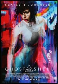 6r338 GHOST IN THE SHELL advance DS 1sh 2017 Scarlett Johanson as Major, Beat Takeshi Kitano!