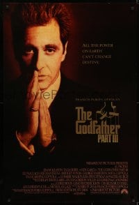 6r352 GODFATHER PART III int'l 1sh 1990 best image of Al Pacino, directed by Francis Ford Coppola!