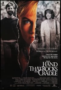 6r383 HAND THAT ROCKS THE CRADLE DS 1sh 1992 directed by Curtis Hanson, bad Rebecca De Mornay