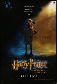 6r387 HARRY POTTER & THE CHAMBER OF SECRETS teaser DS 1sh 2002 Dobby has come to warn you!