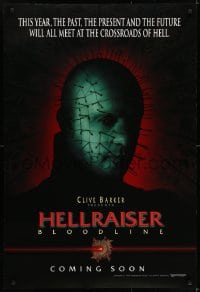 6r402 HELLRAISER: BLOODLINE teaser DS 1sh 1996 Clive Barker, Pinhead at the crossroads of hell!