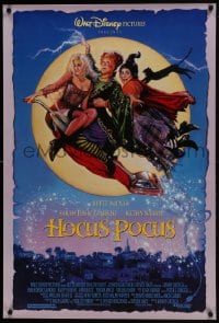 6r408 HOCUS POCUS DS 1sh 1993 Bette Midler & Kathy Najimy as witches, Drew Struzan art!