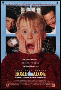 6r411 HOME ALONE DS 1sh 1990 classic Macaulay Culkin, Daniel Stern, Joe Pesci!