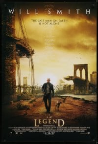 6r425 I AM LEGEND advance DS 1sh 2007 Will Smith is the last man on Earth, and he's not alone!