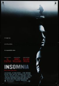 6r447 INSOMNIA DS 1sh 2002 tough cop Al Pacino, brilliant killer Robin Williams, Christopher Nolan!