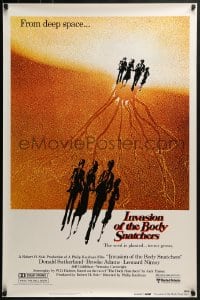 6r448 INVASION OF THE BODY SNATCHERS advance 1sh 1978 Philip Kaufman sci-fi, read the Dell book!