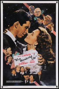 6r453 IT'S A WONDERFUL LIFE Kilian 1sh R1990 James Stewart, Donna Reed, Lionel Barrymore