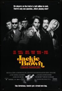 6r455 JACKIE BROWN advance 1sh 1997 Quentin Tarantino, Santa's got a brand new bag, top cast!