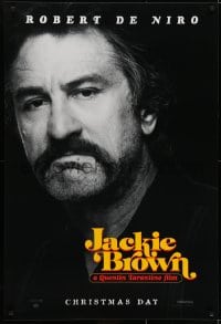 6r459 JACKIE BROWN teaser 1sh 1997 Quentin Tarantino, great close portrait of Robert De Niro!