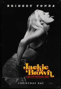 6r460 JACKIE BROWN teaser 1sh 1997 Quentin Tarantino, profile portrait of sexy Bridget Fonda!