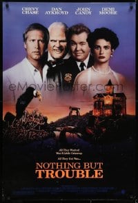 6r646 NOTHING BUT TROUBLE DS 1sh 1991 Chevy Chase, Dan Aykroyd, John Candy, Demi Moore!