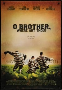 6r649 O BROTHER, WHERE ART THOU? DS 1sh 2000 Coen Brothers, George Clooney, John Turturro