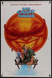 6r657 ONE CRAZY SUMMER 1sh 1986 John Cusack, Demi Moore, Curtis Armstrong, Bobcat Goldthwait