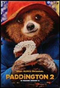 6r667 PADDINGTON 2 teaser DS 1sh 2018 Brendan Gleeson, Sally Hawkins, Grant, cute classic bear!