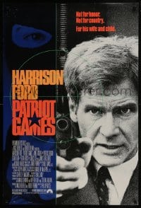 6r671 PATRIOT GAMES int'l DS 1sh 1992 Harrison Ford is Jack Ryan, from Tom Clancy novel!