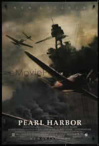 6r673 PEARL HARBOR advance DS 1sh 2001 Ben Affleck, Beckinsale, Hartnett, bombers over battleship!