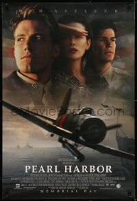 6r674 PEARL HARBOR advance DS 1sh 2001 cast portrait of Ben Affleck, Josh Hartnett, Beckinsale, WWII