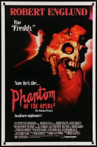 6r682 PHANTOM OF THE OPERA 1sh 1989 Robert Englund was Freddy and now he's the phantom!