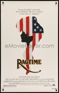 6r718 RAGTIME foil heavy stock 26x40 1sh 1981 Milos Forman, different image of Howard Rollins Jr & James Cagney!