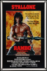 6r722 RAMBO FIRST BLOOD PART II 1sh 1985 no law, no war can stop Sylvester Stallone!