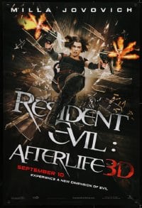 6r739 RESIDENT EVIL: AFTERLIFE teaser 1sh 2010 sexy Milla Jovovich returns in 3-D!