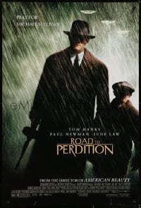 6r751 ROAD TO PERDITION DS 1sh 2002 Mendes directed, Tom Hanks, Paul Newman, Jude Law!