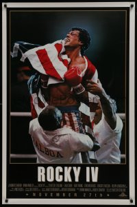 6r756 ROCKY IV advance 1sh 1985 different close up of heavyweight boxing champ Sylvester Stallone!